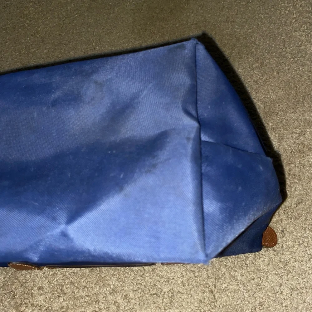 Longchamp Navy and Brown Le Pliage Tote size small - Picture 6 of 10